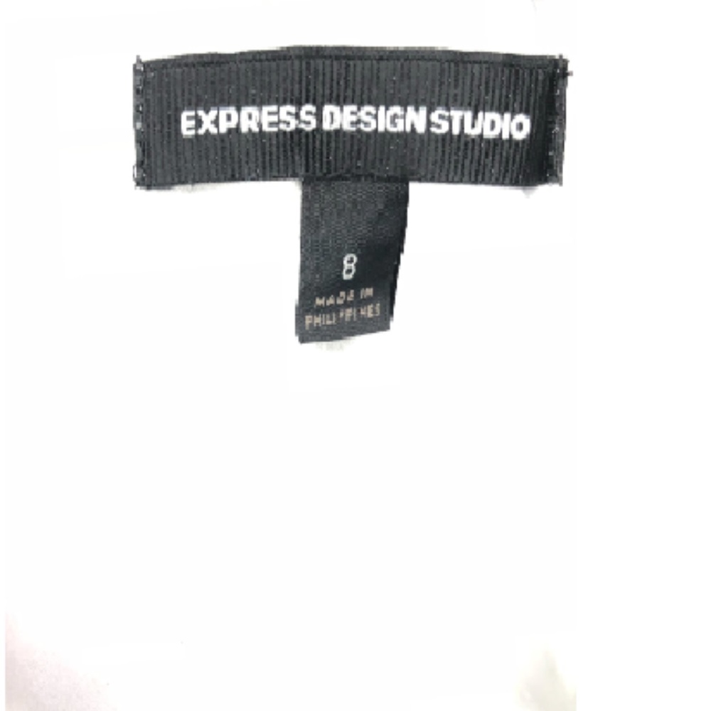 Express Strapless Bodycon Dress Black White Check Size 8 - Picture 5 of 5
